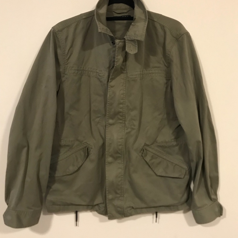 THEORY Utility Olive Green Jacket